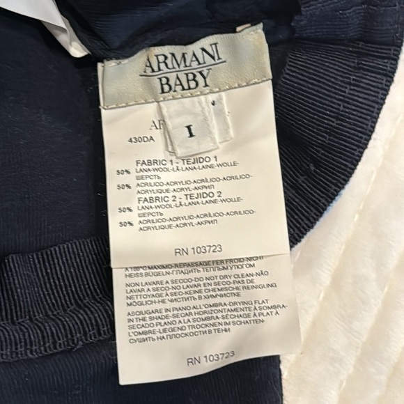 Armani Baby Aviator Cap Size I - Picture 5 of 5